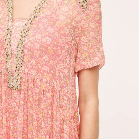 Maeve Morning Glory Swing Dress in Pink - Size 4 - Picture 3 of 9